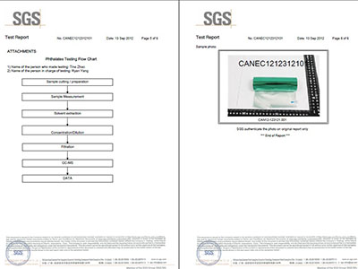 SGS檢測報告